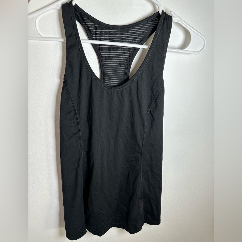 lululemon athletica Black Racerback Tank Top
